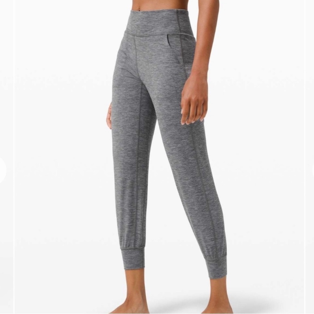 Lululemon Heathered Black Align Joggers Size 2